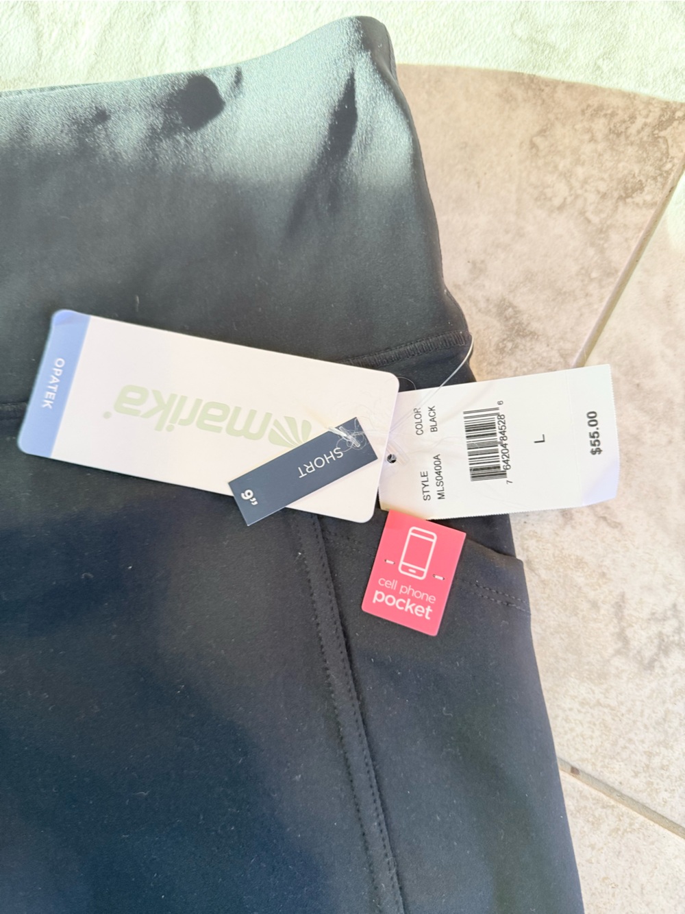 Marika navy blue bike shorts. New with tags size large - Picture 2 of 3